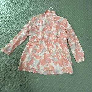 Chic Women's Utility Jacket in Pink and Cream